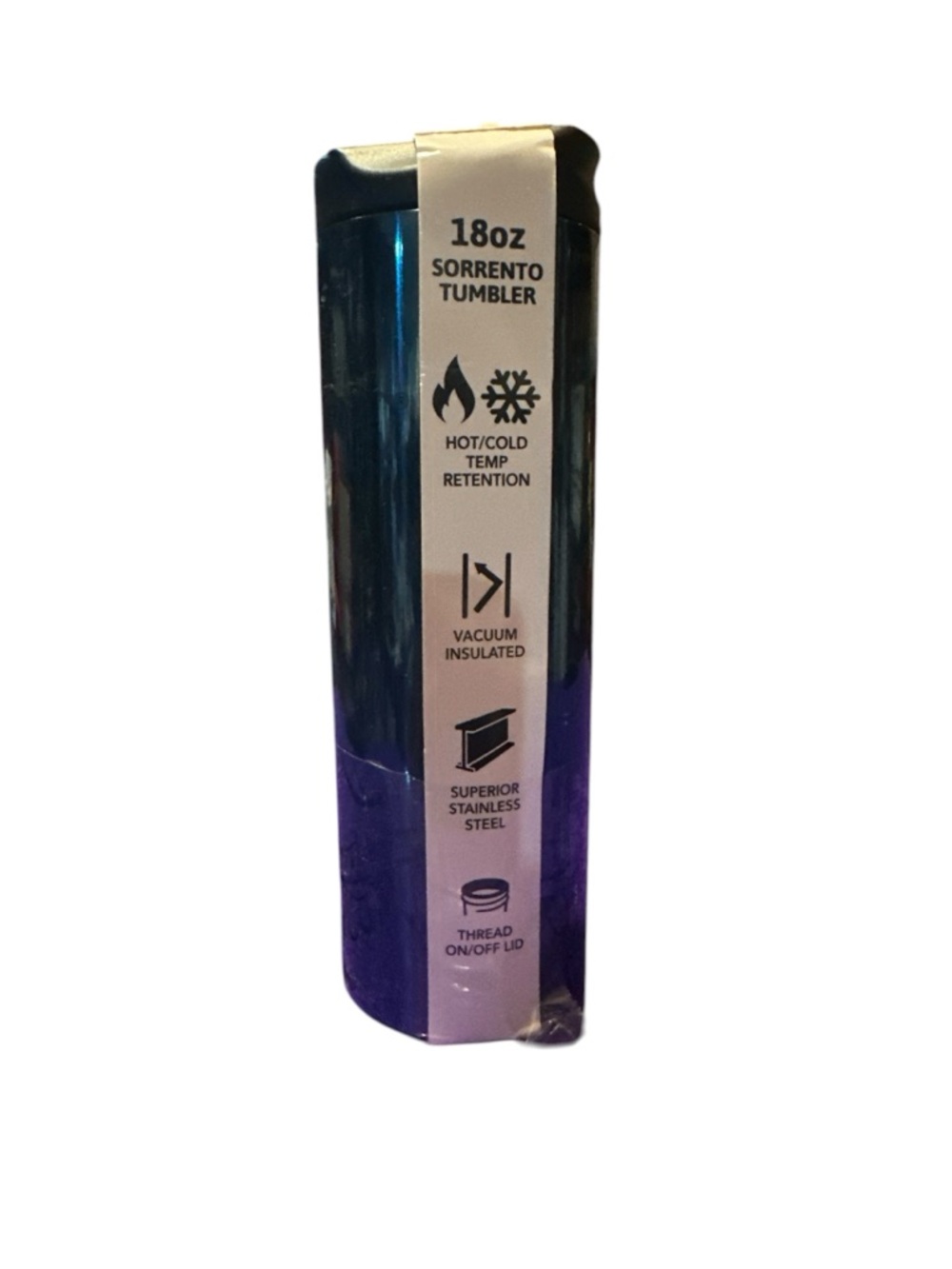 Sorrento 18oz Vacuum Insulated Tumbler - Purple/Blue